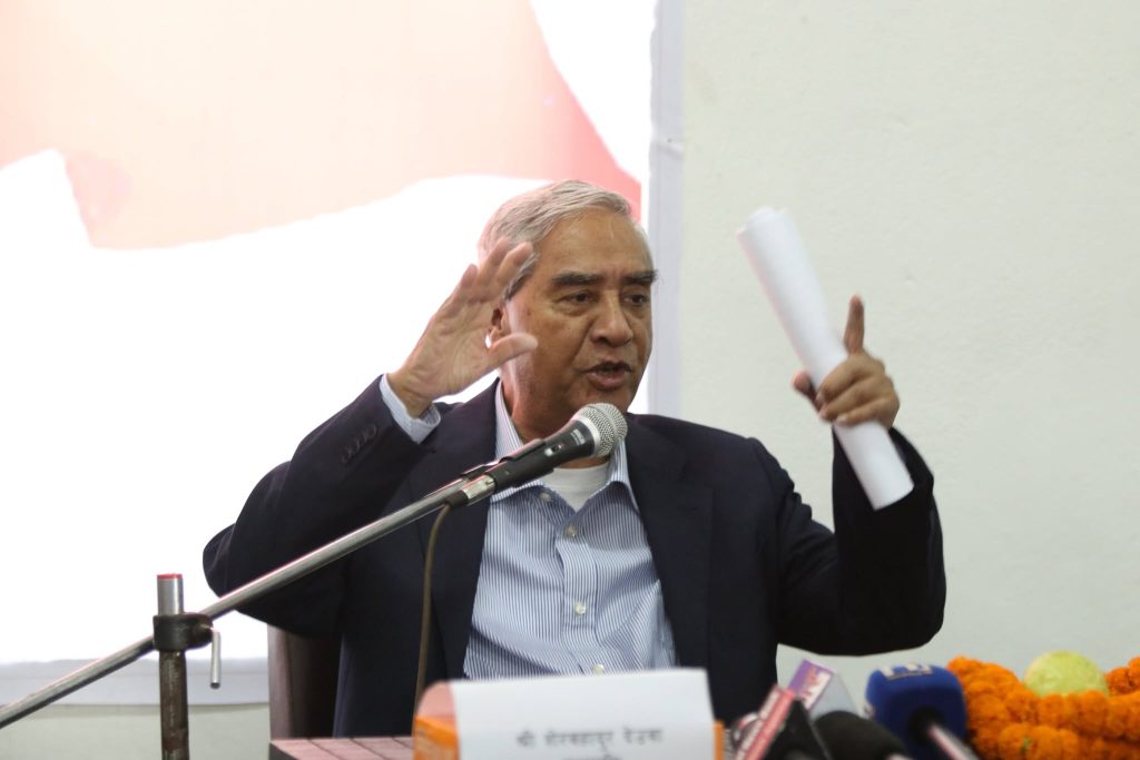 सिंगापुर प्रस्थान गरे शेरबहादुर देउवा