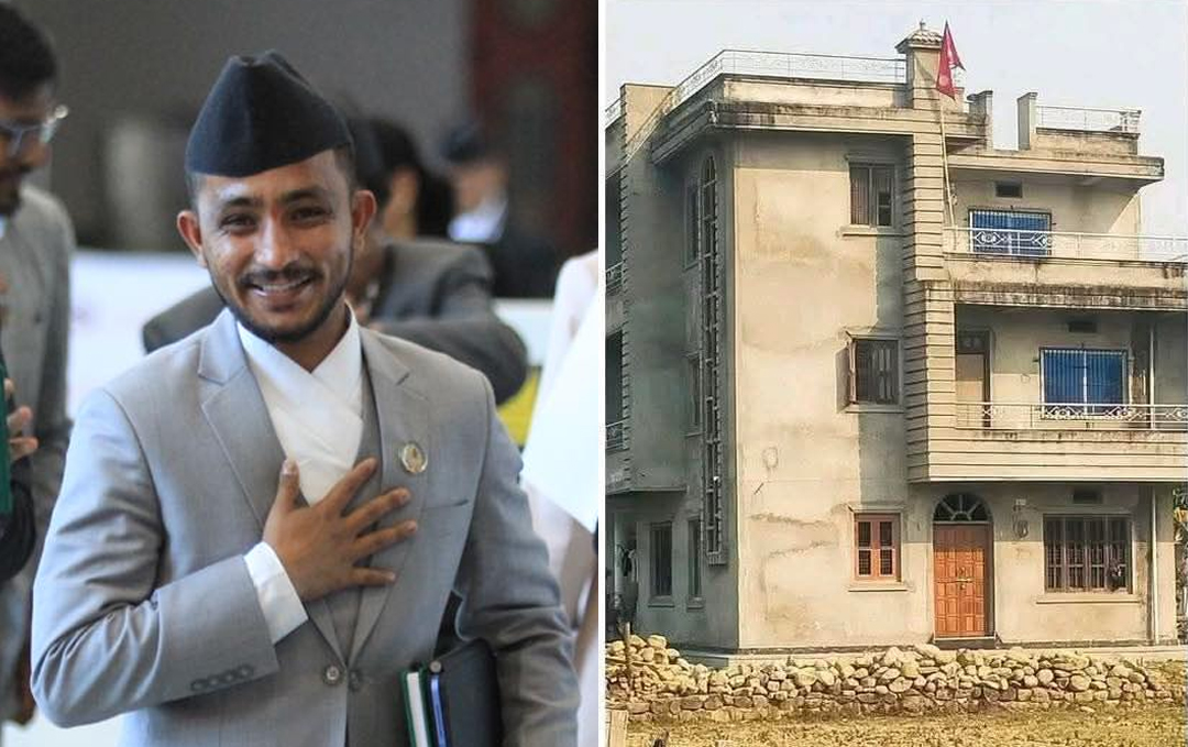ऐलानी जग्गामा रास्वपा सांसद केपी खनालको घर